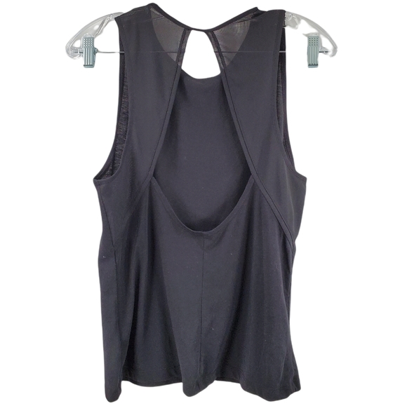 Nike Black Sleeveless Athletic Tank Top Cutout M - Picture 2 of 5